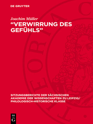 cover image of „Verwirrung des Gefühls"